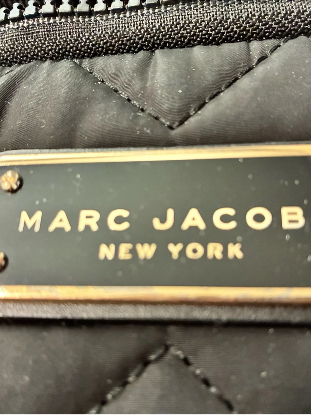 Marc Jacobs Black Quilted Laptop Crossbody Sleeve